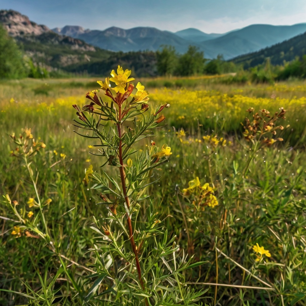 Зверобой. Фото сделано Искусственным интеллектом