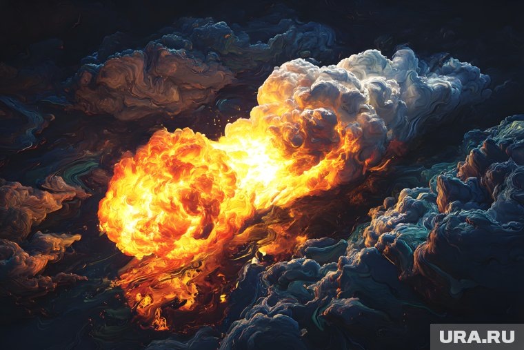 Несколько частей больницы оказались повреждены в следствие иранской атаки. Фото: Создано в Midjourney © URA.RU