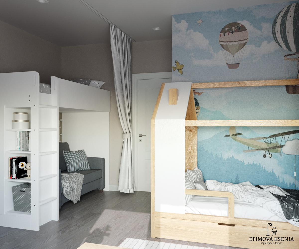 Личное пространство – каждому ребенку важно иметь свой уголок, где он может посидеть в одиночестве. Проект Ксении Ефимовой