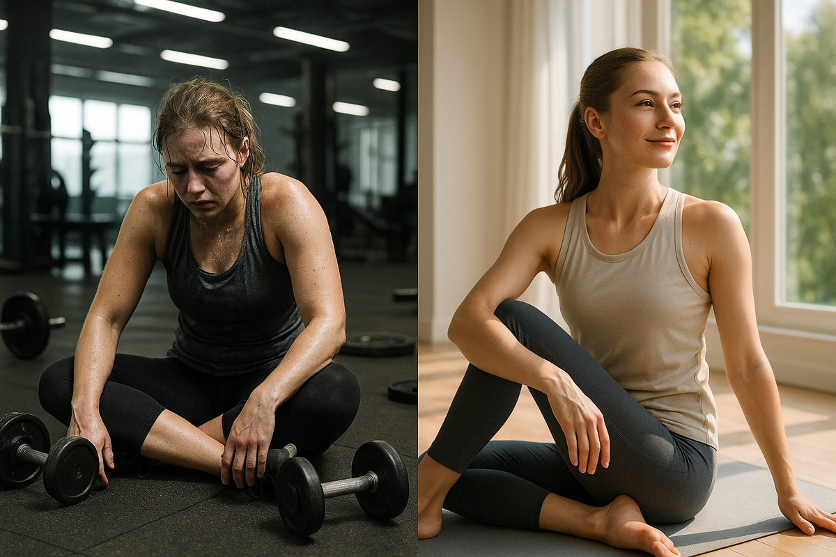 Два подхода к тренировкам: изнеможение против разумного баланса.