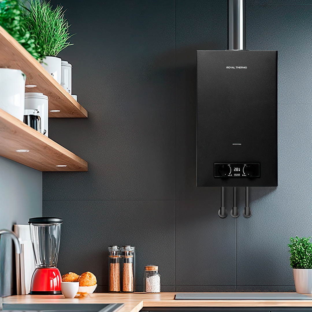 Газовый водонагреватель Royal Thermo Inflame Grafit