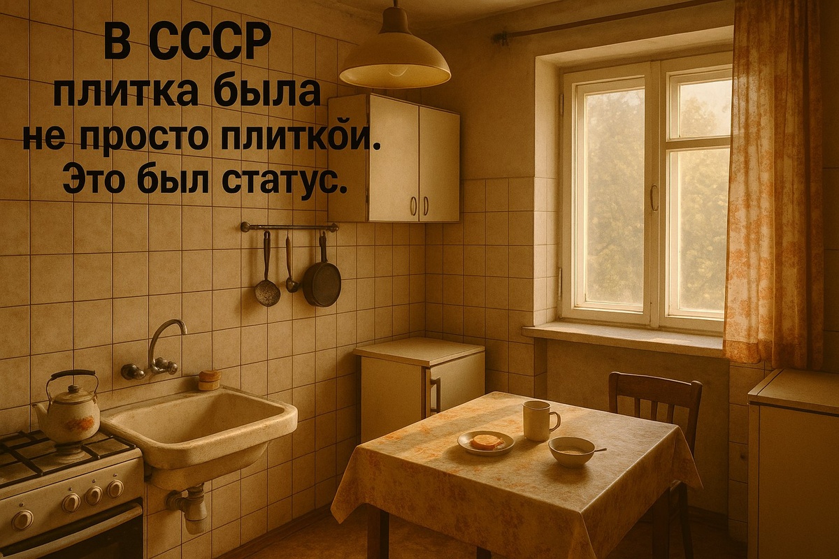 Советская плитка на кухне — это был не просто ремонт, а настоящее событие. Её доставали, передавали по знакомству, клеили с гордостью и трепетом. В этой карусели — воспоминания о том, как обычный кафель становился символом уюта, достатка и мечты.