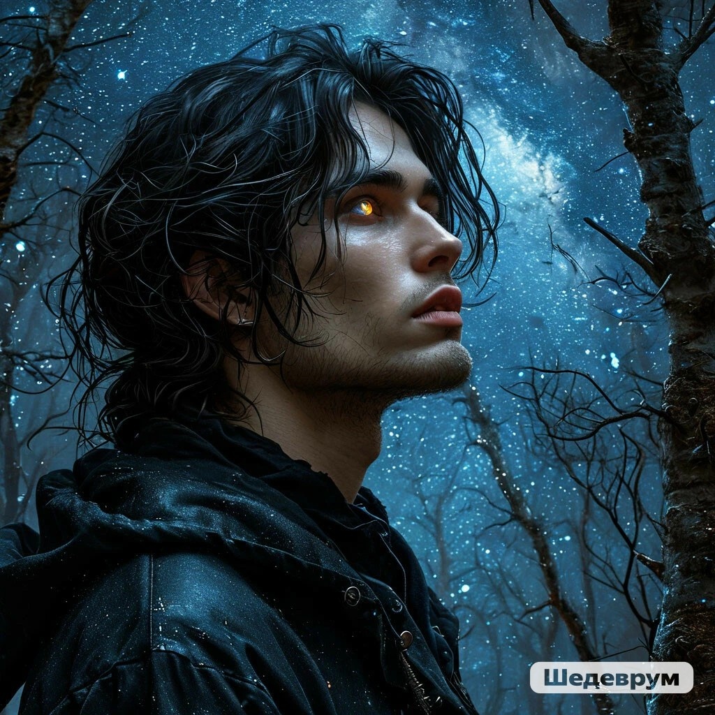 Арт создан в шедевруме автором канала