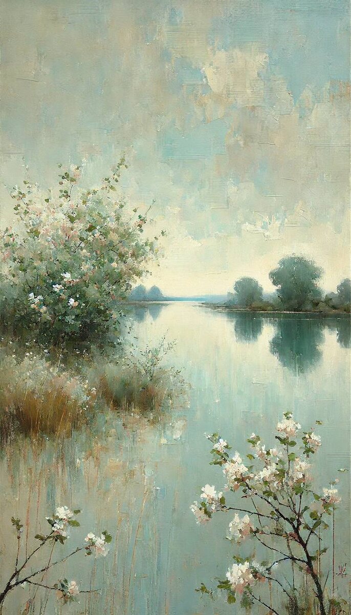 Тихое утро у реки