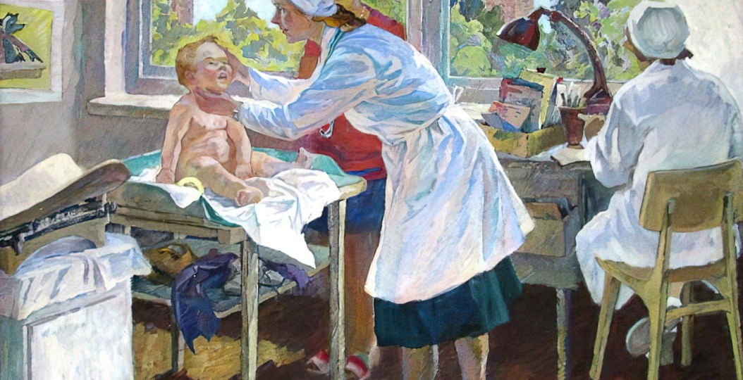 Врачи на картинах