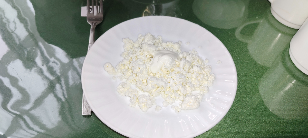 Творог со сметаной 