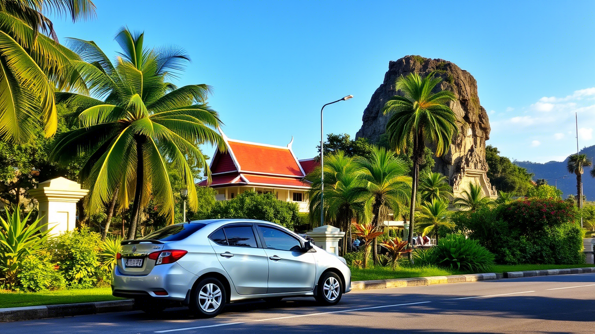Арендованный автомобиль в Таиланде 