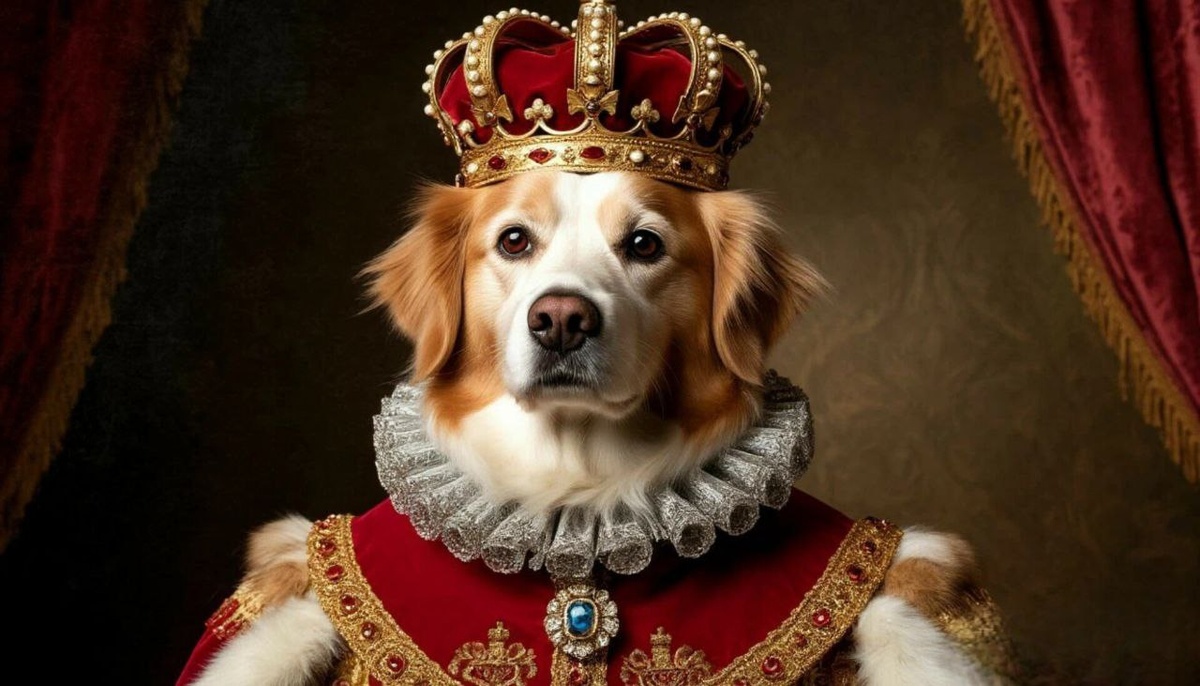 Собачий портрет можно сделать с юмором