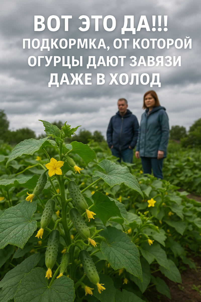 урожай огурцов в холодное лето