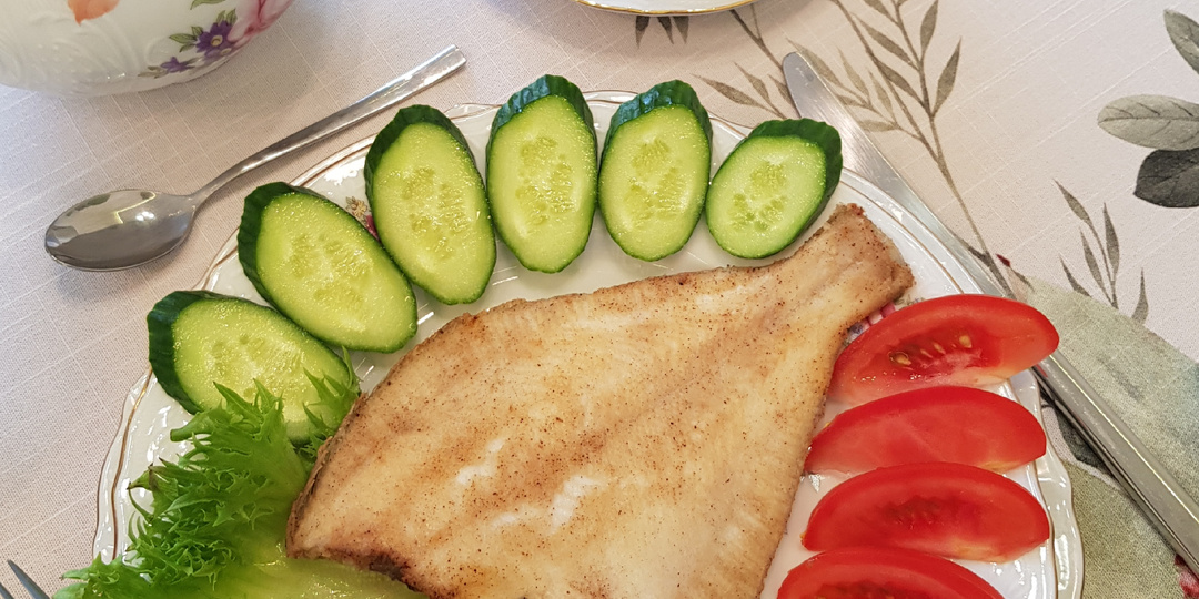 Жареная камбала