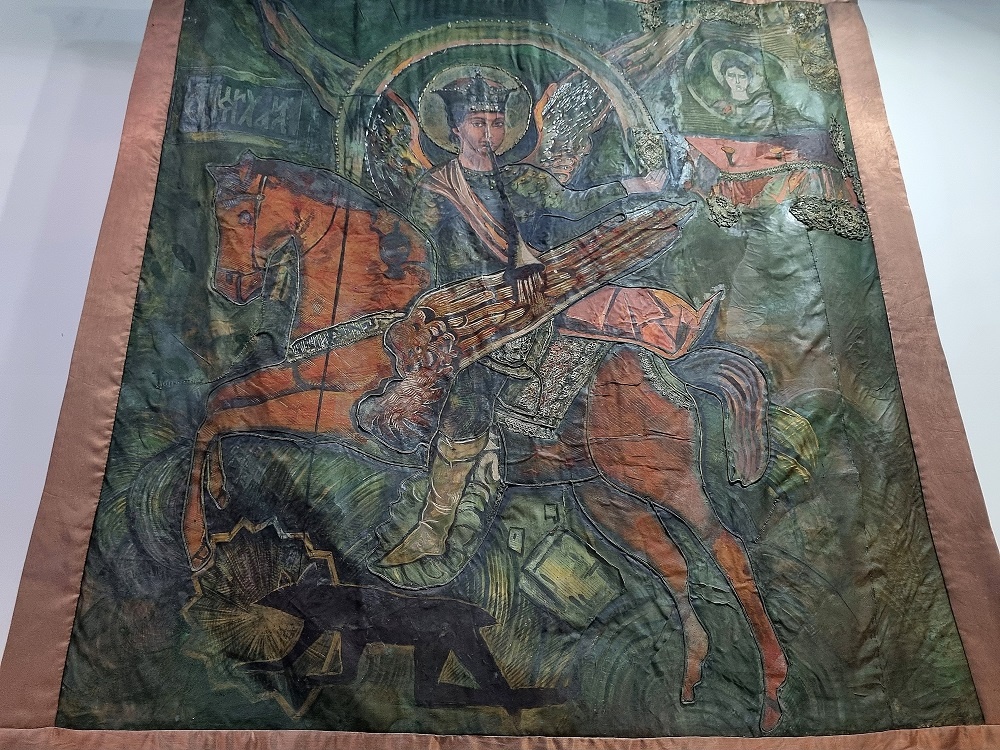 Макет Знамени Ермака, выполненный в 1985 году в Ленинграде для музейной экспозиции в Омске. Фото Алексея Пантелеева 