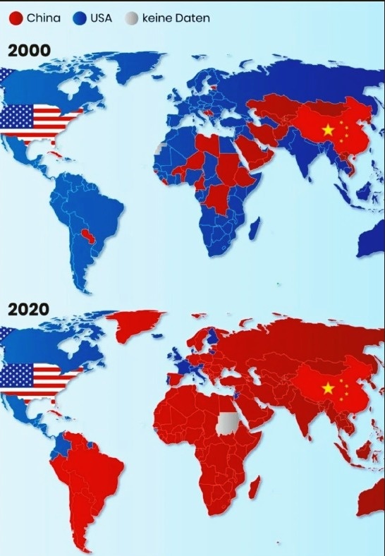 Для большинства стран мира (более 140) Китай стал основным торговым партнером