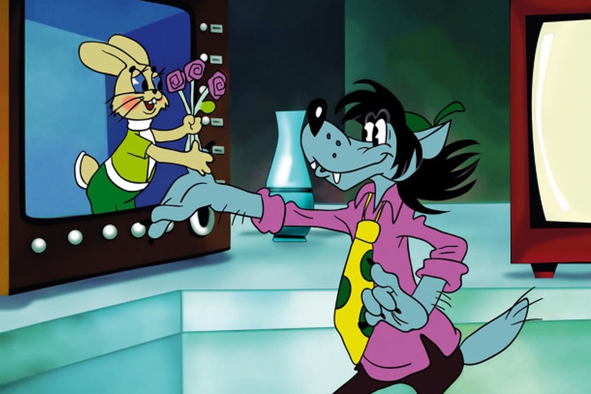    Скриншот из мультфильма "Ну, погоди!"