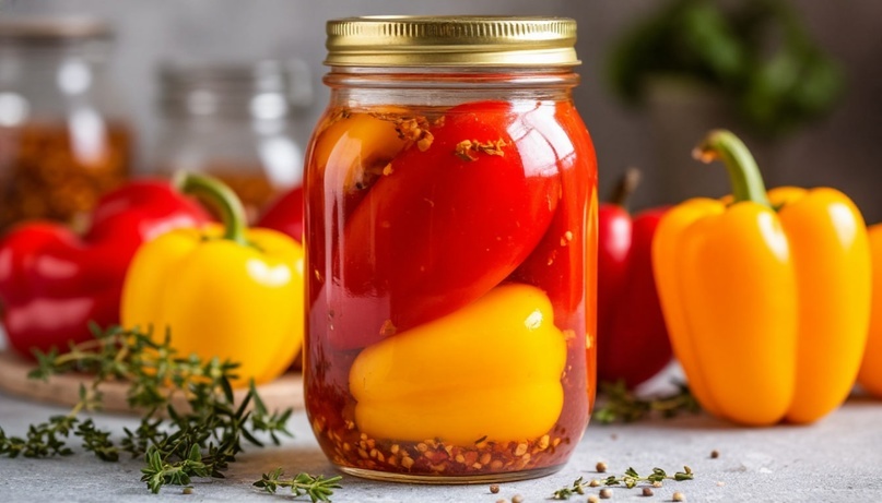 Когда перец заготовили во всяком разном виде, заморозили, засушили, лечо наварили, аджику накрутили, как ещё можно заготовить? Делюсь рецептом!