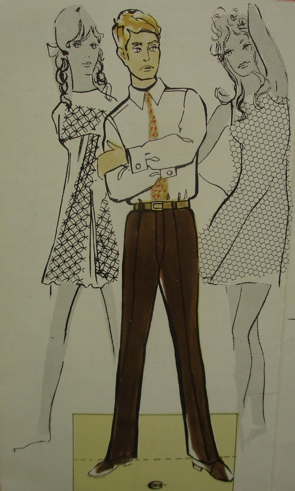 Кукла-мужчина, предлагаемый для вырезания.