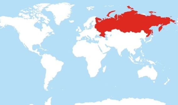 Россия на карте мира