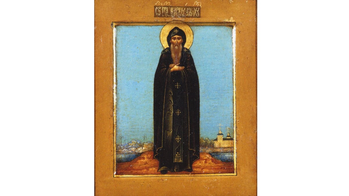    Варлаам Хутынский. Икона XIX в. Государственный Исторический музей. Фото: icons.pstgu.ru