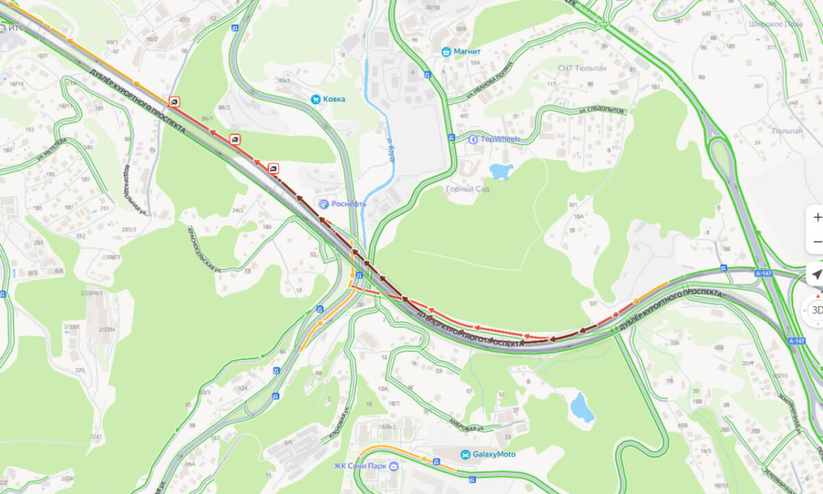    Скриншот сервис «Яндекс Карты»