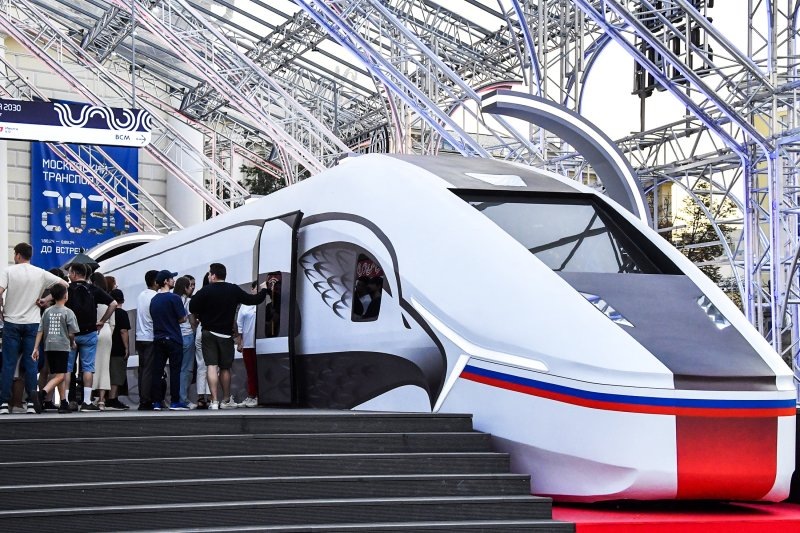 Макет вагона представленный на выставке