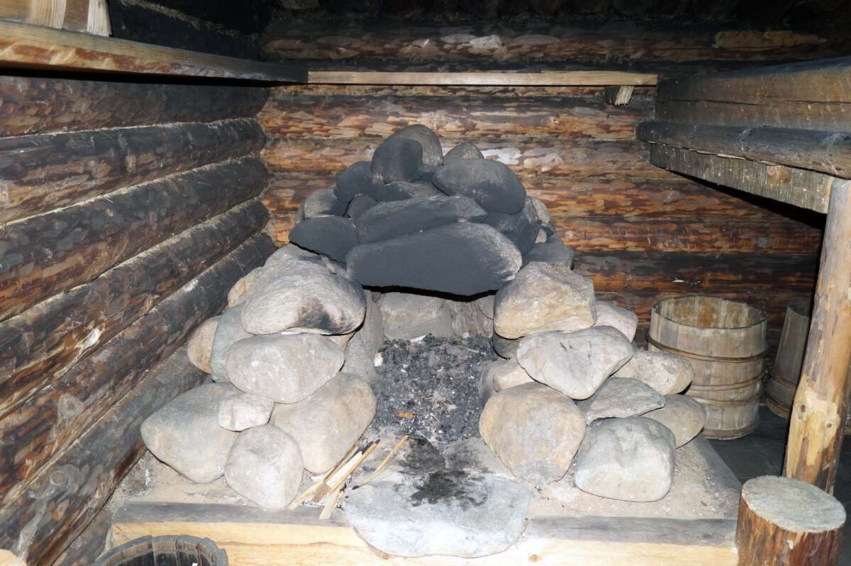 Очаг в бане по-черному
