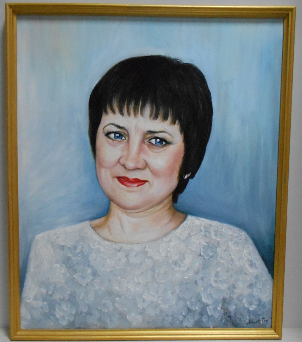 Фото портрета Татьяны Яковлевны Прохоровой. Художник Т. Н. Митряйкина. Оригинал хранится в Мамонтовском районном краеведческом музее.