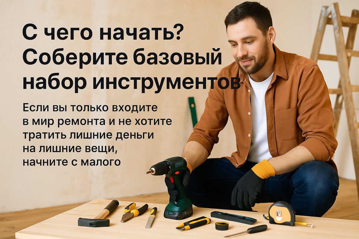 Базовый набор инструментов для ремонта: что нужно начинающему мастеру, чтобы не переплатить и не пожалеть?
