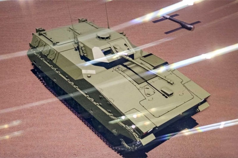 Япония переоборудует свои старые БМП Type 89 в беспилотную ударную машину с барражирующими боеприпасами. Фото: Mitsubishi Heavy Industries