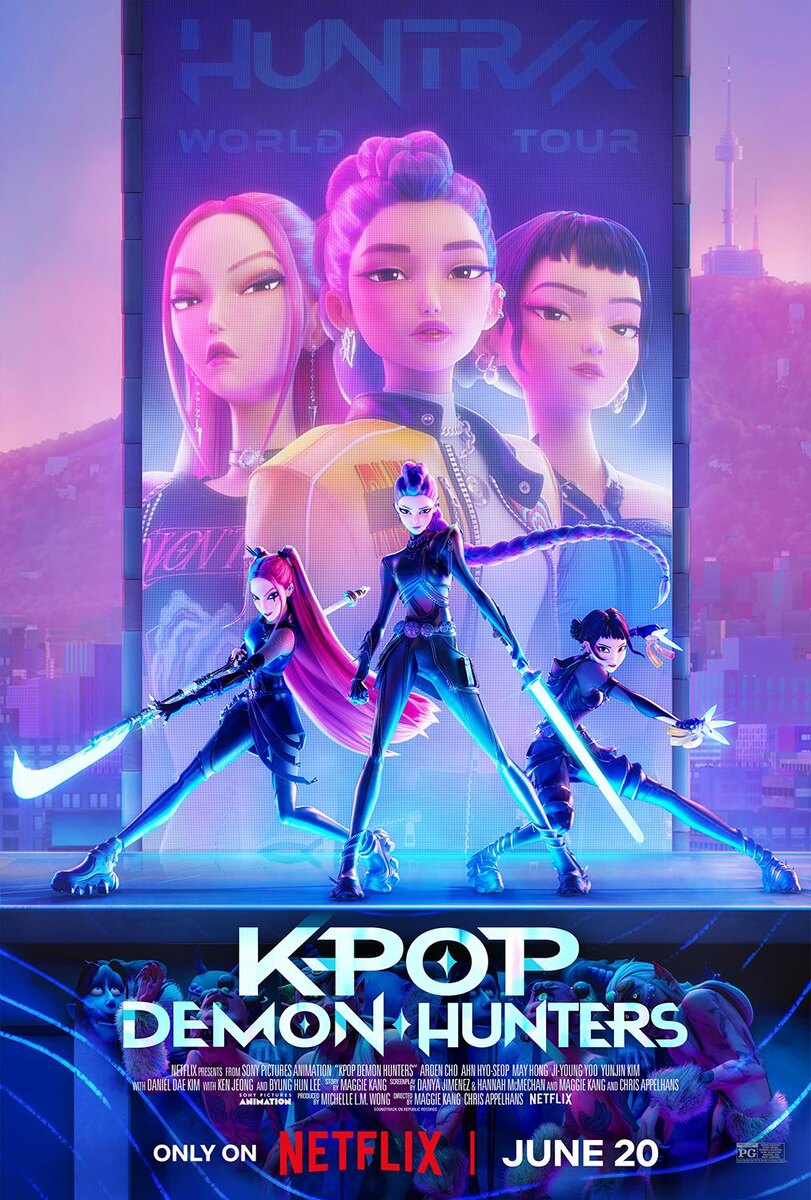 Постер к мультфильму "Kpop demon hunters"