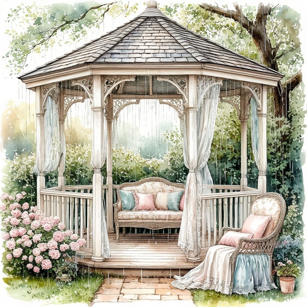 #акварель #викторианскийстиль #пастельныетона #искусство #декор #нежность #КарлВаленте #ВРРедондо #РейнМариПинчон