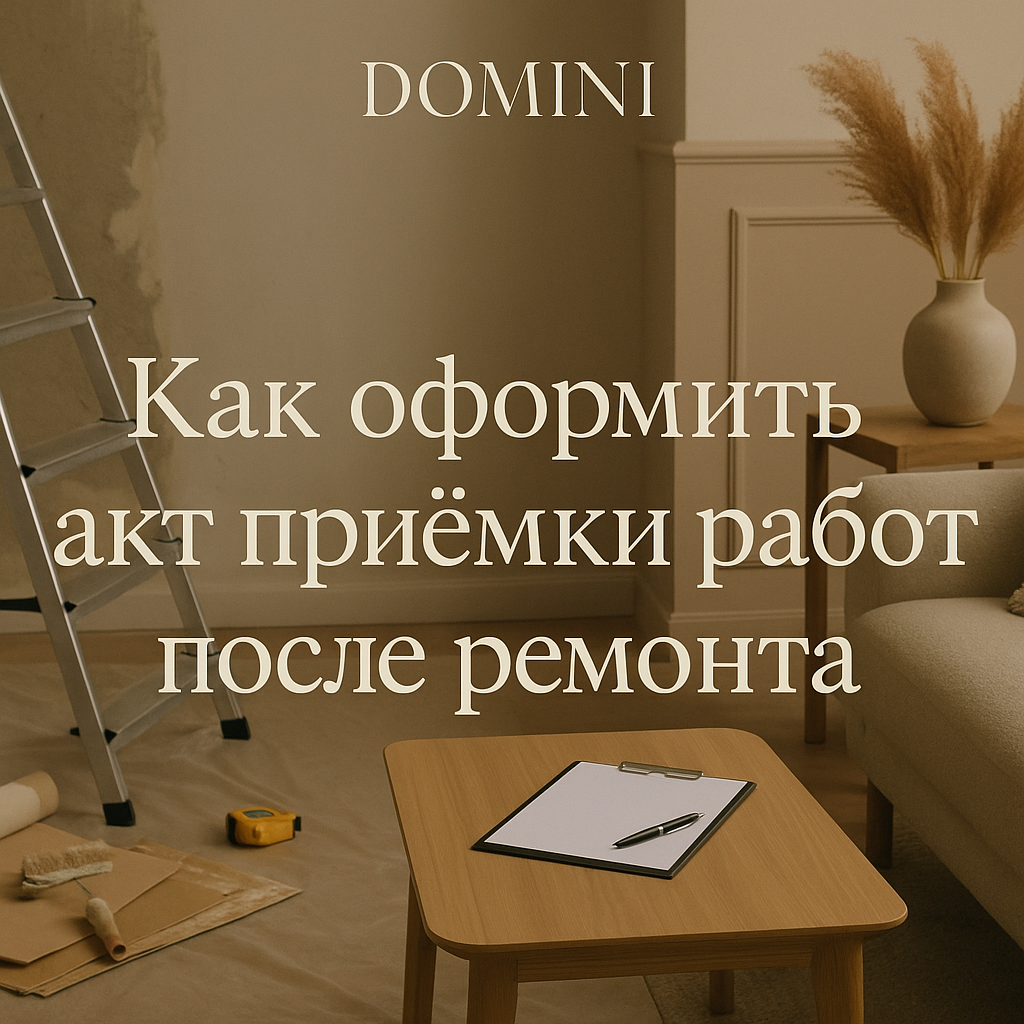    Как правильно оформить акт приёмки работ после ремонта в Москве