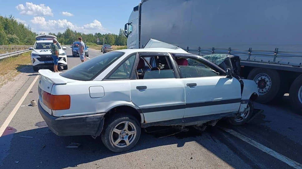 Авария у деревни Галкино.📷Фото: ГУ МВД по Нижегородской области