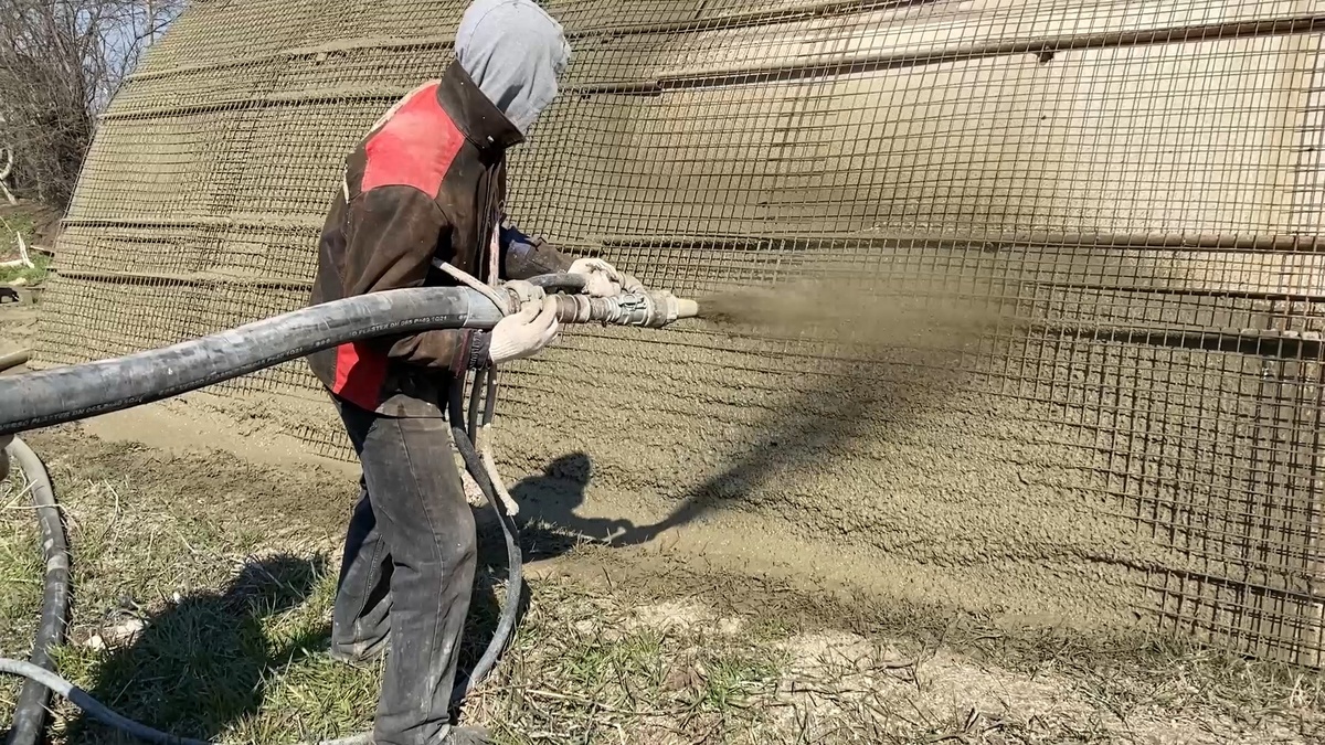 Торкретирование мокрый способ Гранд 703 