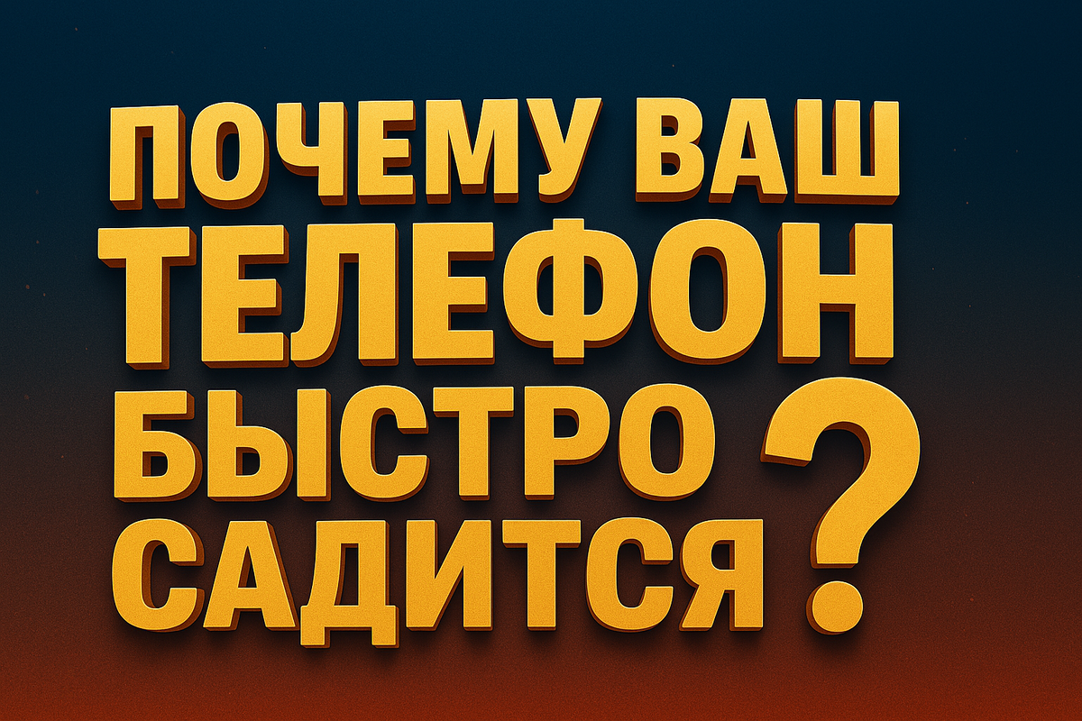 Разрядка смартфона