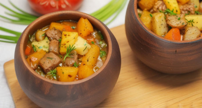 Жаркое в горшочках