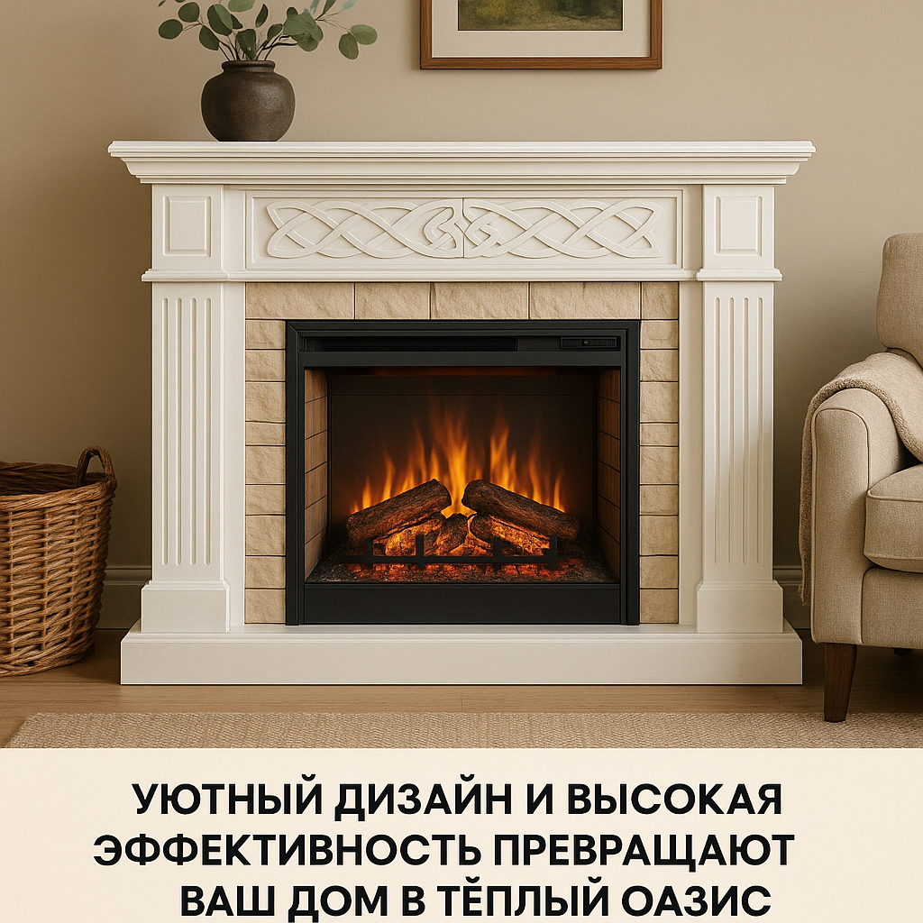    Каминокомплект Руна 800 – как уютный дизайн и высокая эффективность превращают ваш дом в теплый оазис Kamin