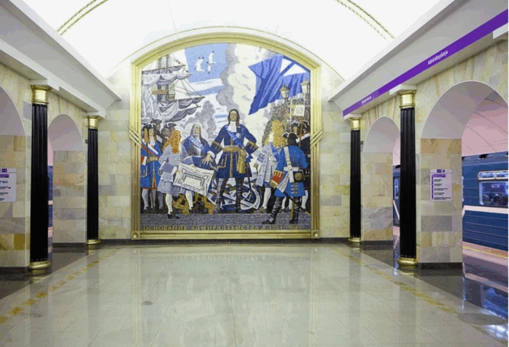    Станция метро «Адмиралтейская» в Санкт-Петербурге 