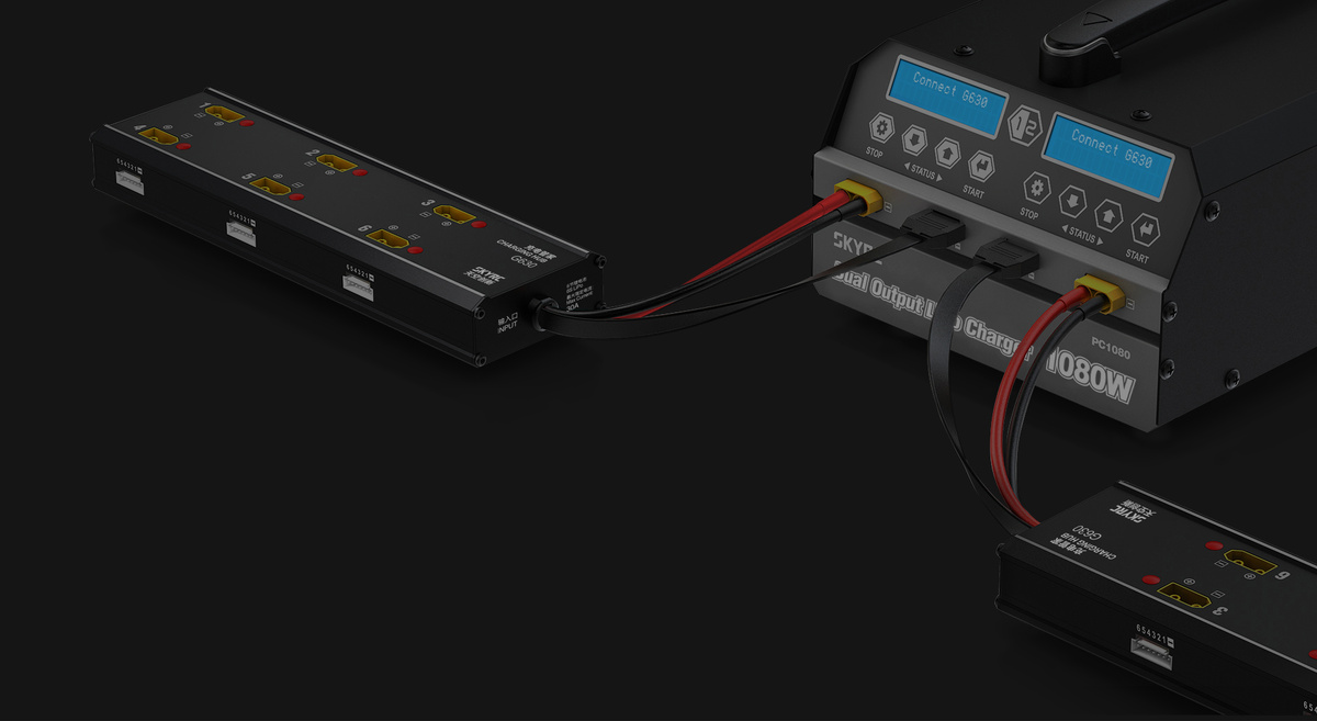 Зарядная станция SkyRC PC1080 и зарядный хаб G630neo