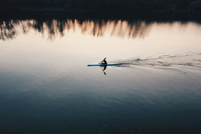    Россиянин провел в каяке 118 дней