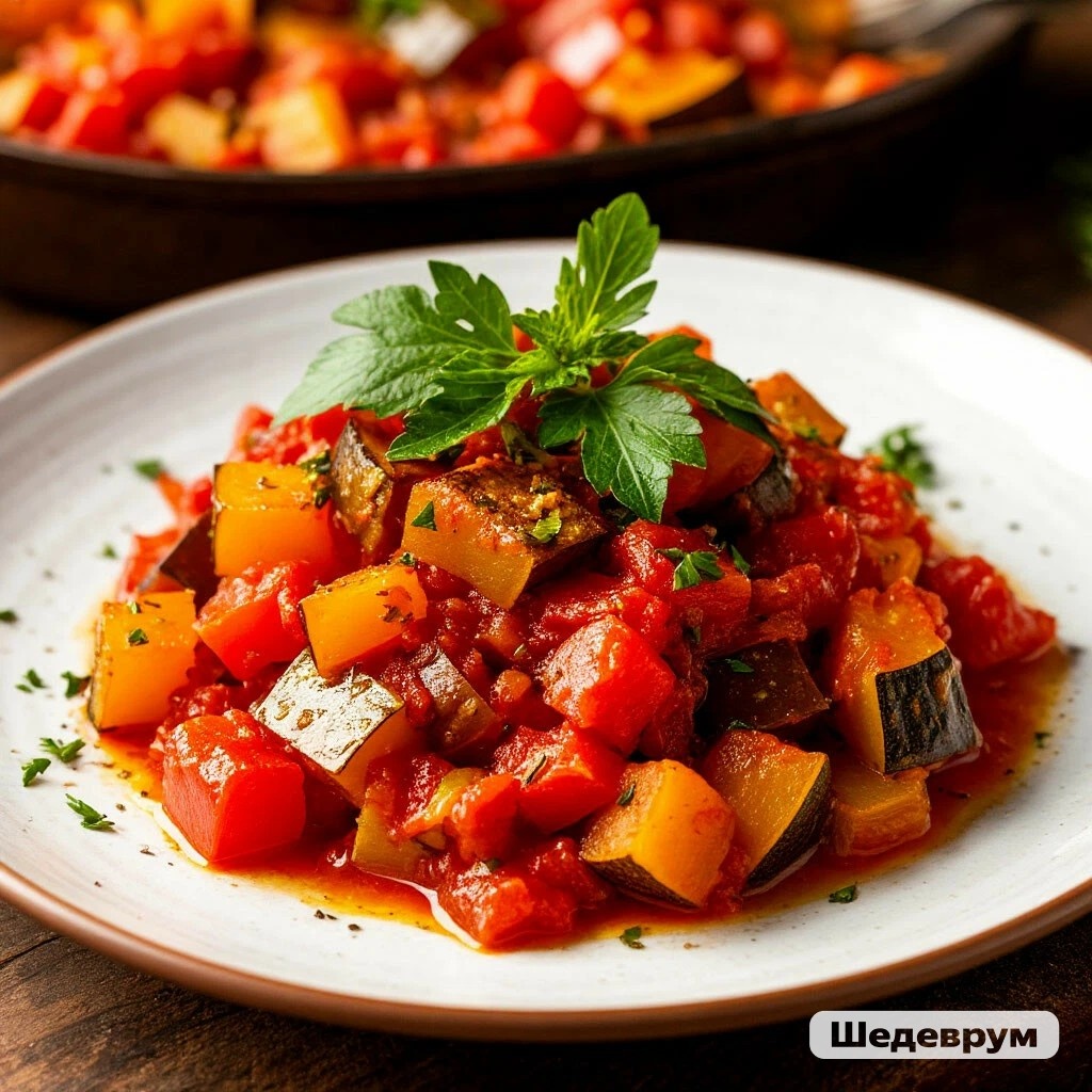 Кабачковый рататуй. 