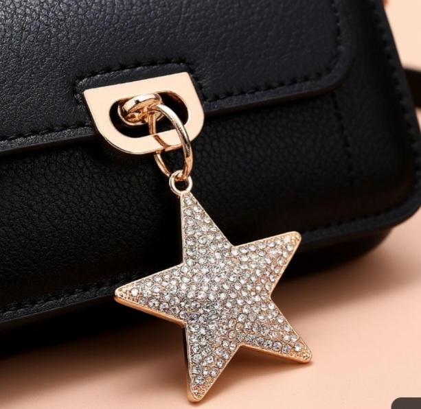 Брелок и сумочка Даны. Создано с помощью ИИ.