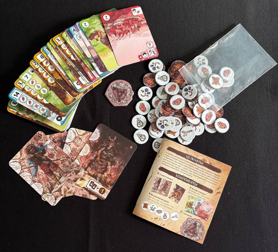 Настольная игра «Племя» - компоненты игры (Что в коробке)