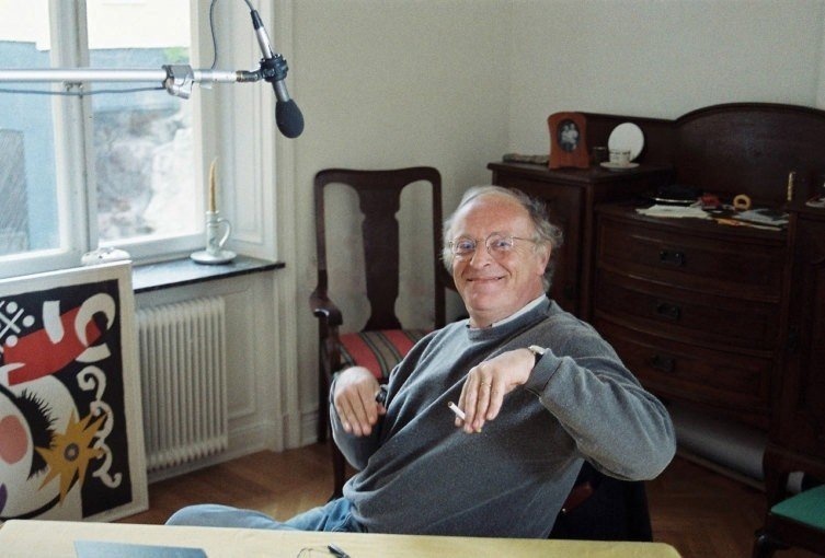 Иосиф Бродский во время записи программы для шведского телевидения, август 1992 года