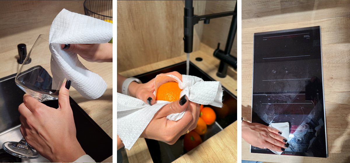 Салфетки сертифицированы для контакта с пищевыми продуктами