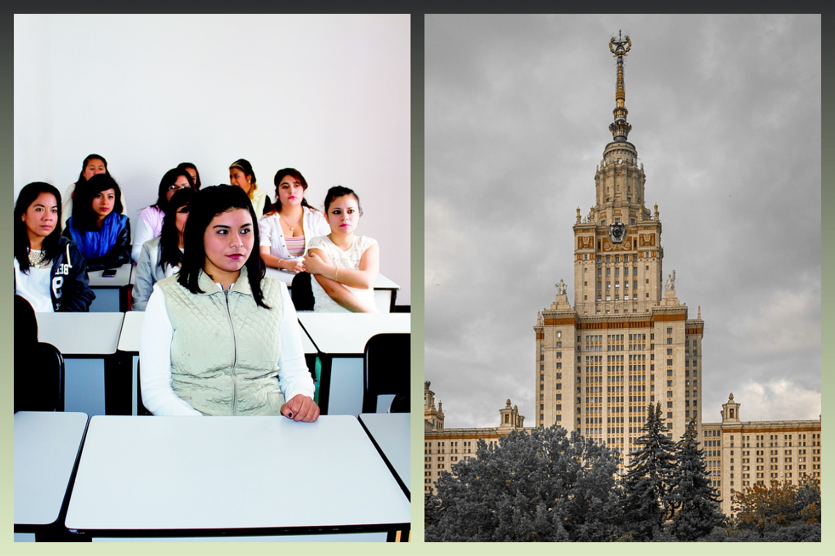 Здание МГУ, студенты/pixabay.com