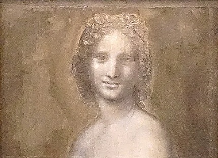 «Монна Ванна», Джан Джакомо Капротти да Орено или Салаи, между 1514 и 1516, черный мел, бумага, 72,4 х 54 см, музей Конде, Шантийи