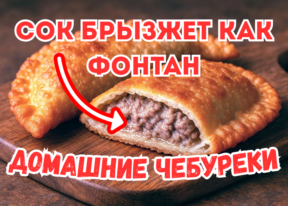 Сочные хрустящие домашние чебуреки