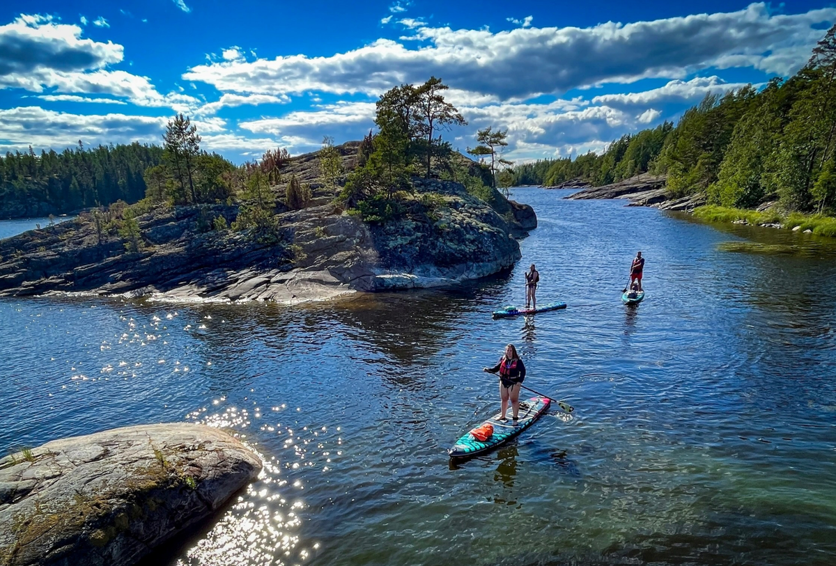 Сапсерфинг в Карелии