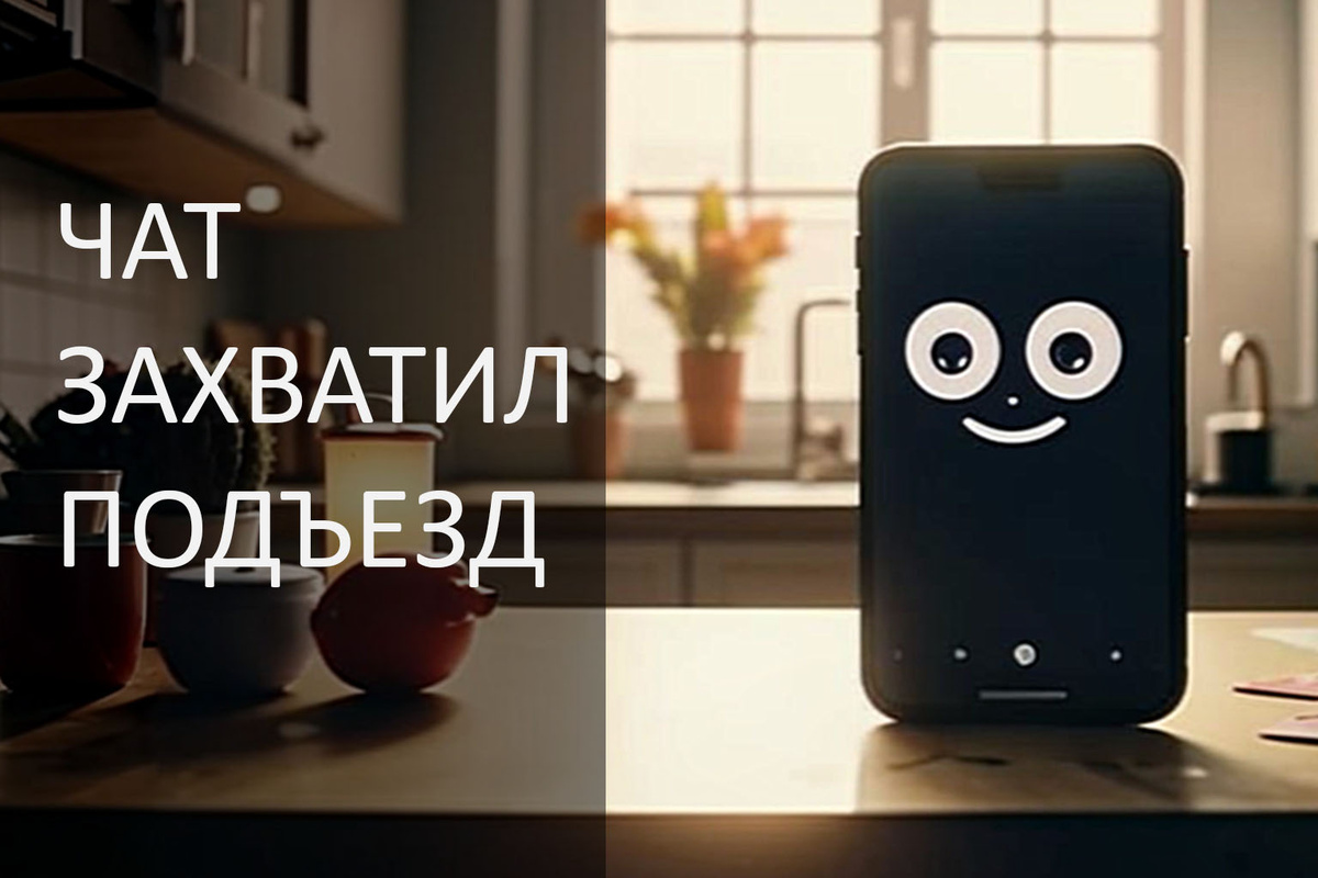 Чат захватил подъезд