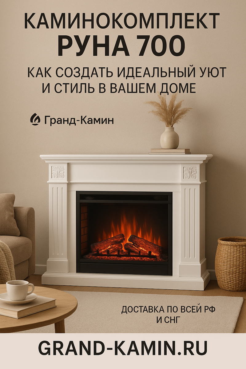    Каминокомплект Руна 700: как создать идеальный уют и стиль в вашем доме Kamin