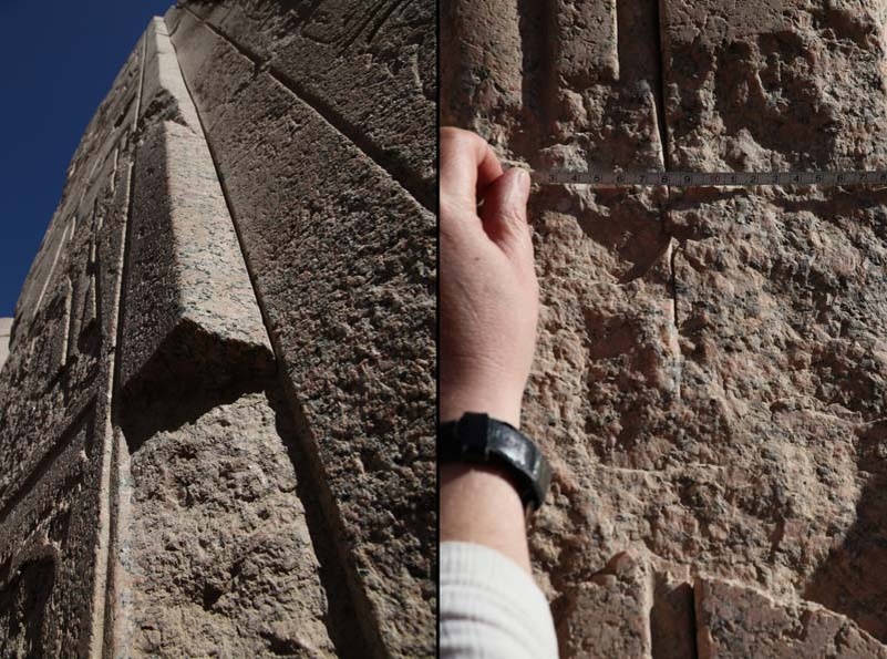 Декоративные надрезы на гранитных воротах в Карнаке